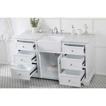 Elegant Bathroom Vanity - White (VF60260WH)