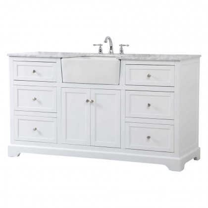 Elegant Bathroom Vanity - White (VF60260WH)