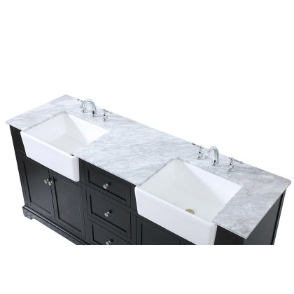 Elegant Bathroom Vanity - Black (VF60272DBK)