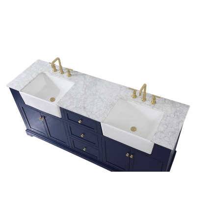 Elegant Bathroom Vanity - Blue (VF60272DBL)