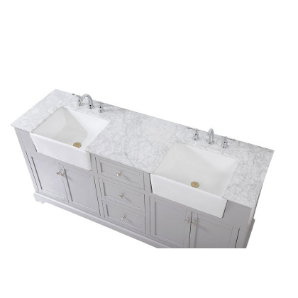 Elegant Bathroom Vanity - Gray (VF60272DGR)