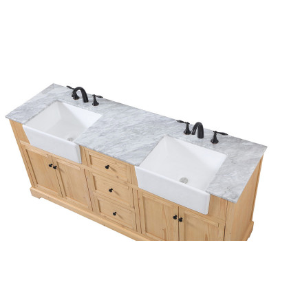 Elegant Bathroom Vanity - Natural Wood (VF60272DNW)