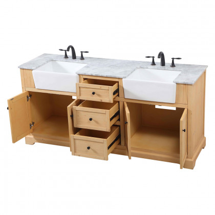 Elegant Bathroom Vanity - Natural Wood (VF60272DNW)