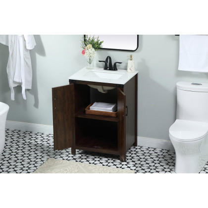 Elegant Bathroom Vanity - Espresso (VF90224EX)