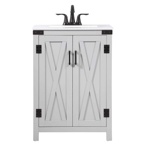 Elegant Bathroom Vanity - Gray (VF90224GR)