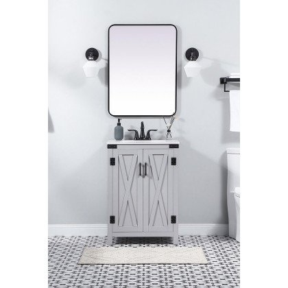 Elegant Bathroom Vanity - Gray (VF90224GR)