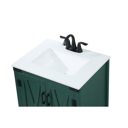 Elegant Bathroom Vanity - Green (VF90224MGN)