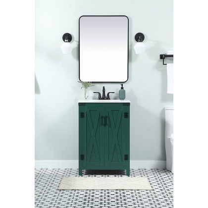 Elegant Bathroom Vanity - Green (VF90224MGN)