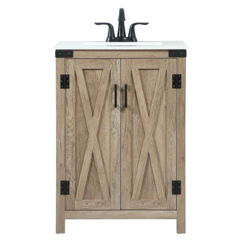 Elegant Bathroom Vanity - Natural Wood (VF90224NT)