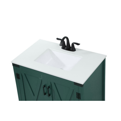 Elegant Bathroom Vanity - Green (VF90230MGN)