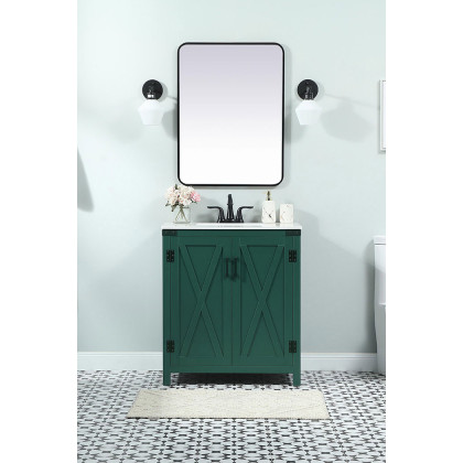 Elegant Bathroom Vanity - Green (VF90230MGN)