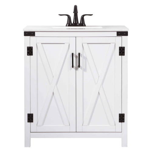 Elegant Bathroom Vanity - White (VF90230WH)