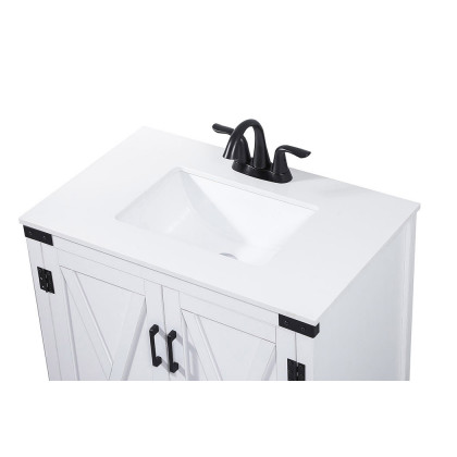 Elegant Bathroom Vanity - White (VF90230WH)
