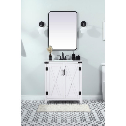 Elegant Bathroom Vanity - White (VF90230WH)