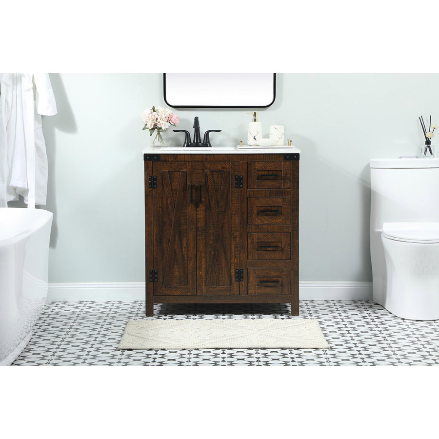 Elegant Bathroom Vanity - Espresso (VF90232EX)