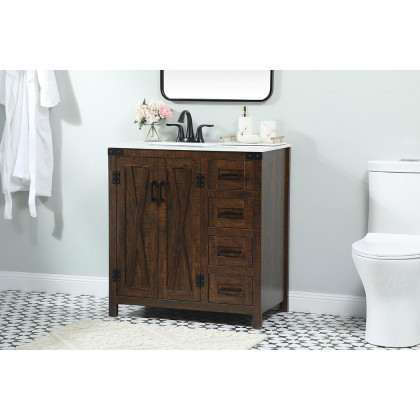 Elegant Bathroom Vanity - Espresso (VF90232EX)