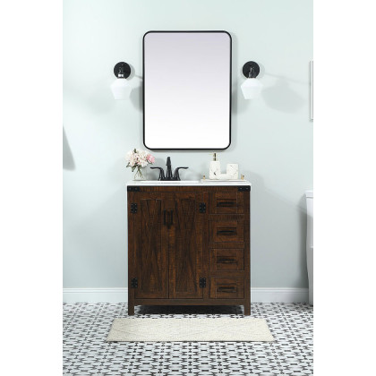 Elegant Bathroom Vanity - Espresso (VF90232EX)