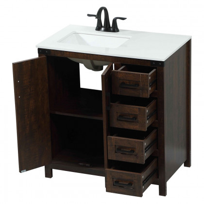 Elegant Bathroom Vanity - Espresso (VF90232EX)
