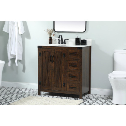 Elegant Bathroom Vanity - Espresso (VF90232EX-BS)