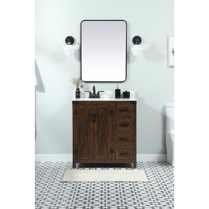 Elegant Bathroom Vanity - Espresso (VF90232EX-BS)