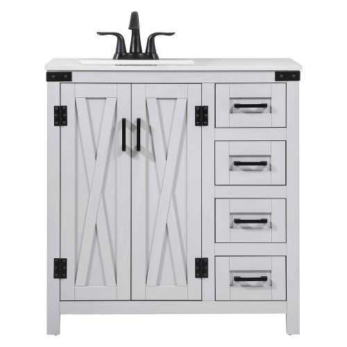 Elegant Bathroom Vanity - Gray (VF90232GR)