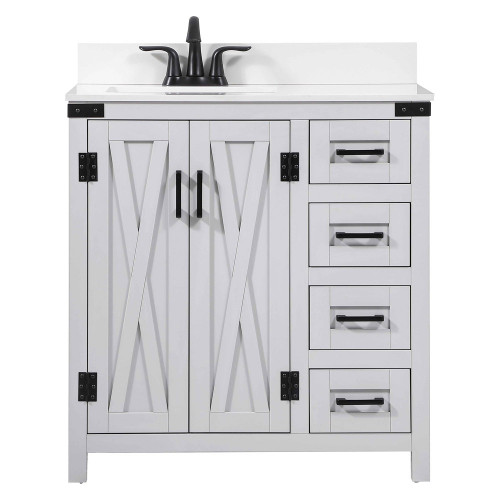 Elegant Bathroom Vanity - Gray (VF90232GR-BS)