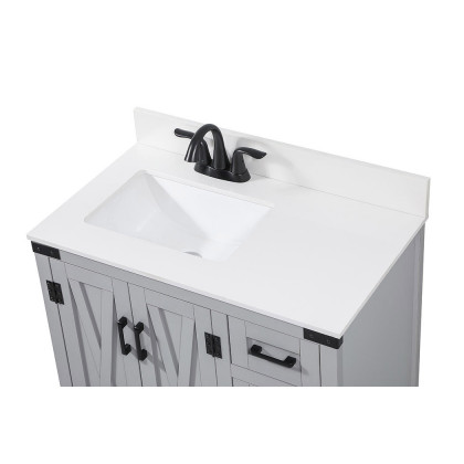Elegant Bathroom Vanity - Gray (VF90232GR-BS)