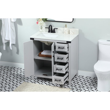 Elegant Bathroom Vanity - Gray (VF90232GR-BS)