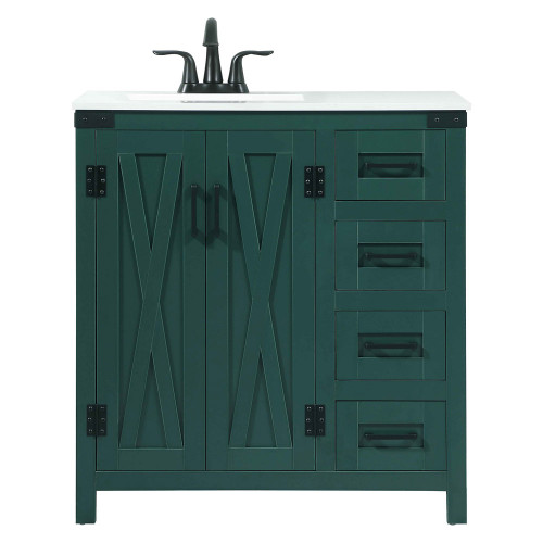 Elegant Bathroom Vanity - Green (VF90232MGN)