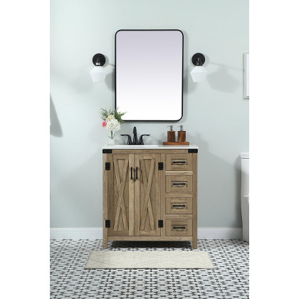 Elegant Bathroom Vanity - Natural Wood (VF90232NT)