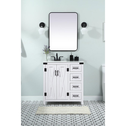 Elegant Bathroom Vanity - White (VF90232WH)