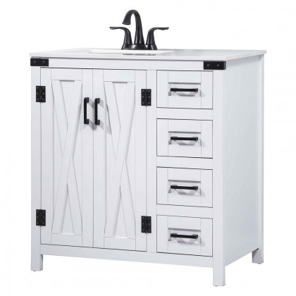 Elegant Bathroom Vanity - White (VF90232WH)