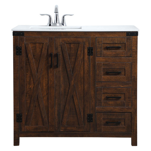 Elegant Bathroom Vanity - Espresso (VF90236EX)