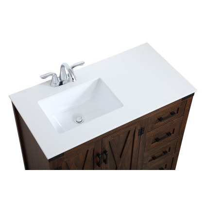 Elegant Bathroom Vanity - Espresso (VF90236EX)