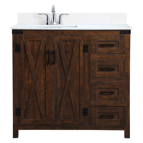 Elegant Bathroom Vanity - Espresso (VF90236EX-BS)