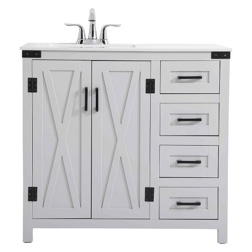 Elegant Bathroom Vanity - Gray (VF90236GR)