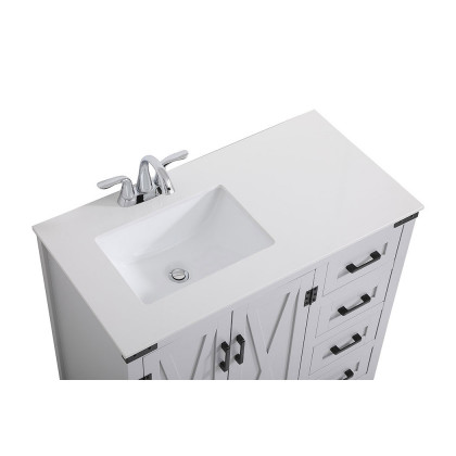 Elegant Bathroom Vanity - Gray (VF90236GR)