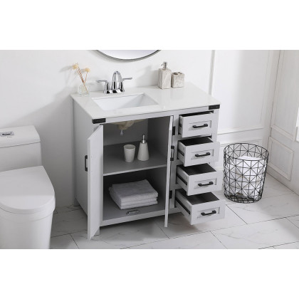 Elegant Bathroom Vanity - Gray (VF90236GR)
