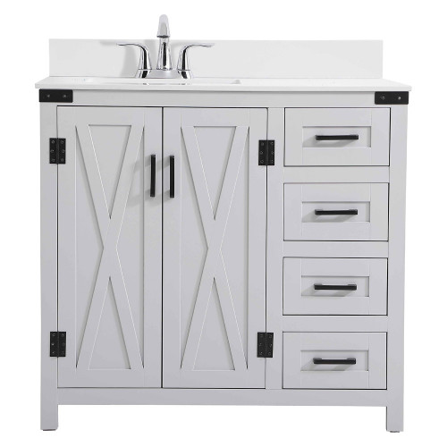 Elegant Bathroom Vanity - Gray (VF90236GR-BS)