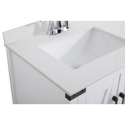 Elegant Bathroom Vanity - White (VF90236WH-BS)