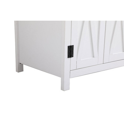 Elegant Bathroom Vanity - White (VF90236WH-BS)