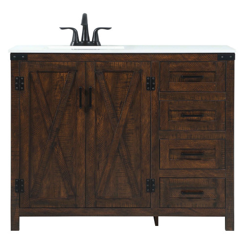 Elegant Bathroom Vanity - Espresso (VF90242EX)