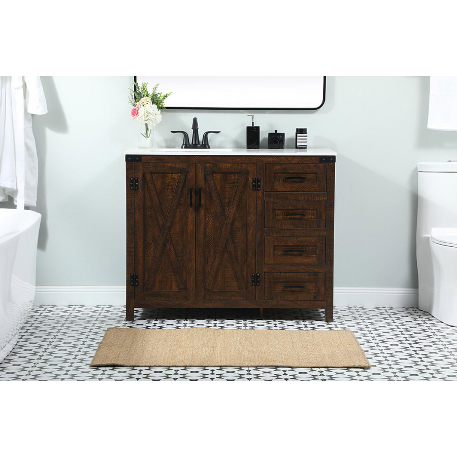 Elegant Bathroom Vanity - Espresso (VF90242EX)