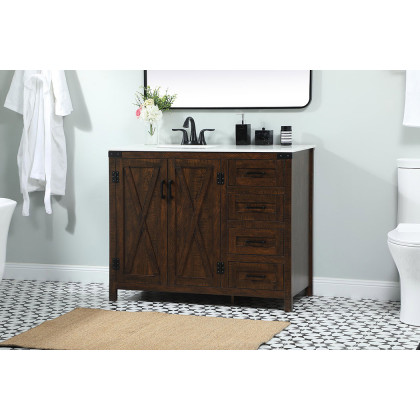 Elegant Bathroom Vanity - Espresso (VF90242EX)