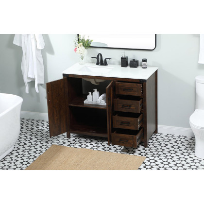 Elegant Bathroom Vanity - Espresso (VF90242EX)