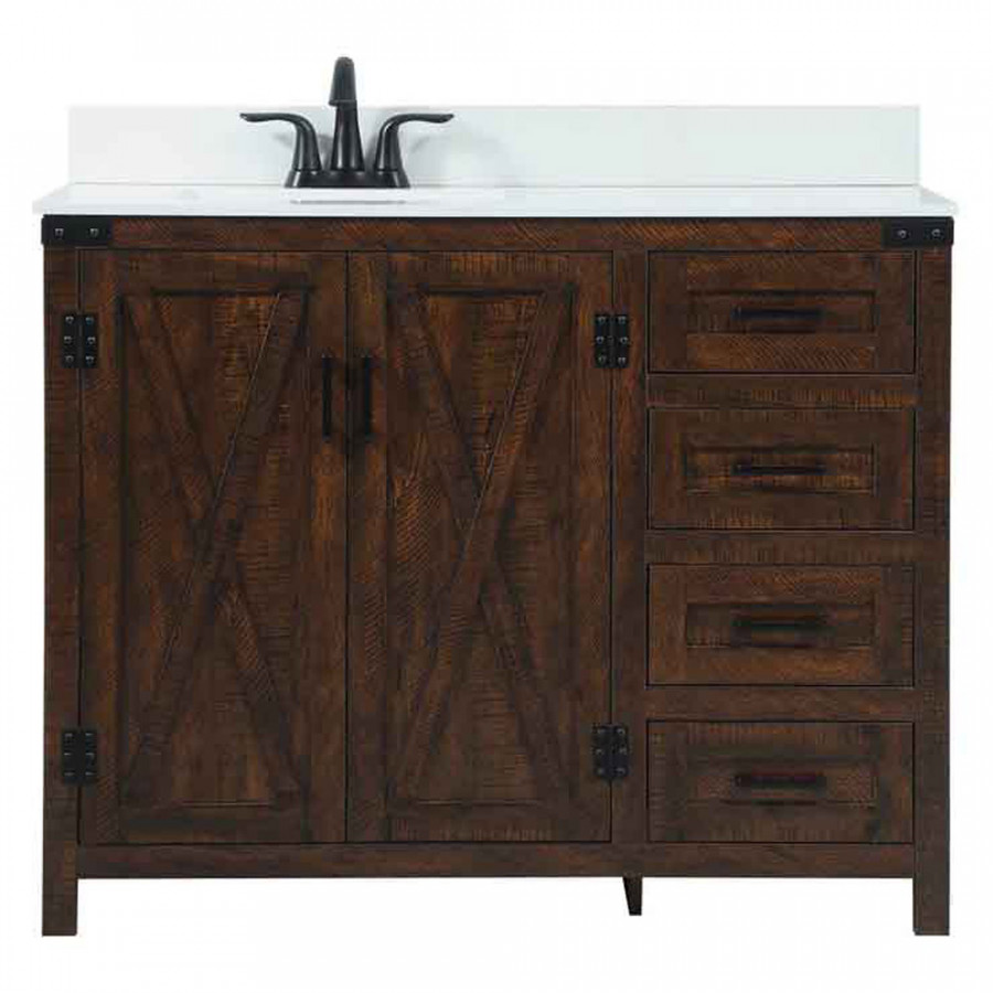 Elegant Bathroom Vanity - Espresso (VF90242EX-BS)