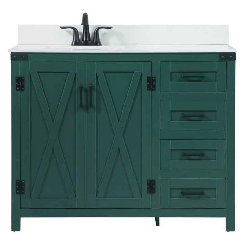 Elegant Bathroom Vanity - Green (VF90242MGN)