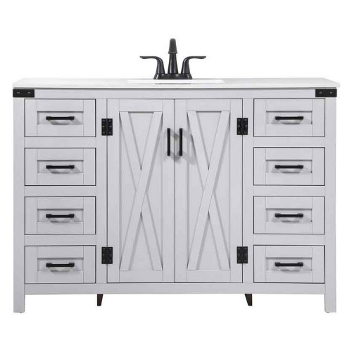Elegant Bathroom Vanity - Gray (VF90248GR)