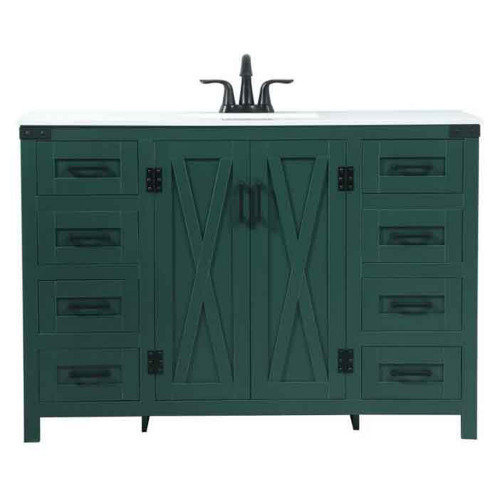Elegant Bathroom Vanity - Green (VF90248MGN)
