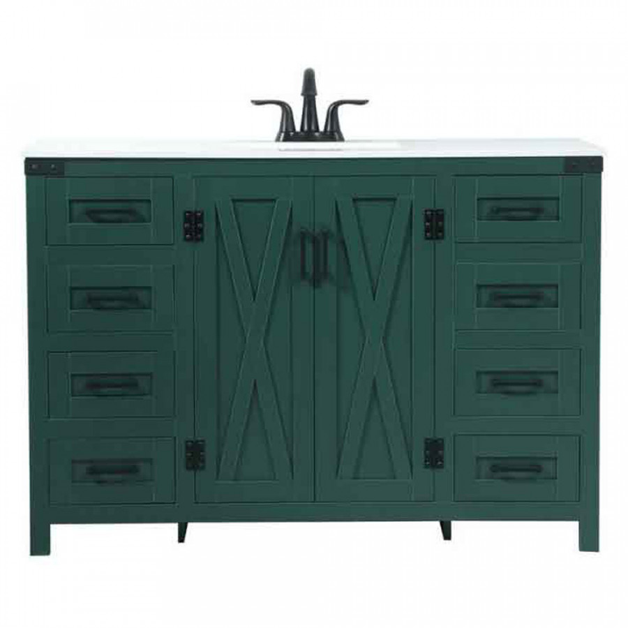 Elegant Bathroom Vanity - Green (VF90248MGN)